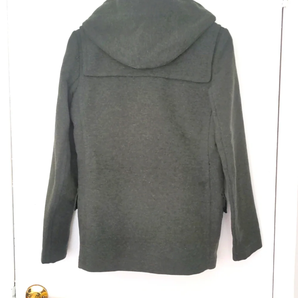 Theory moss green wool toggle coat s - Picture 7 of 8